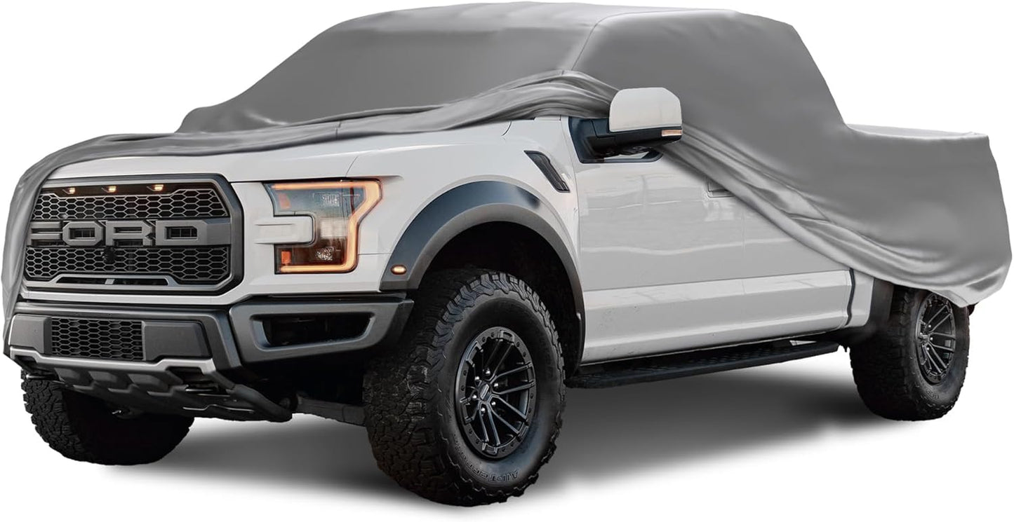 Car Covers Weatherproof Max Truck Cover & Warranty Compatible with Ford 1993-2004 F-150 Regular Cab, 6.5'– Outdoor Cover, Prevents Theft with Cable Lock