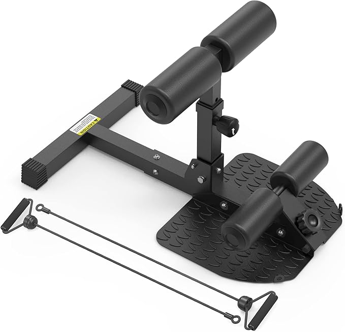 leikefitness Deep Sissy Squat Bench Core Workout Multifunctional Leg Exercise Machine for Home Gym