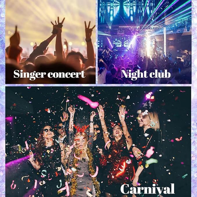 2Pcs Blue and Pink Body Glitter Stick,Face Hair Glitter Christmas Makeup,Sparkly Mermaid Sequins Hair Glitter,Waterproof Sparkle Festival Rave for Women and Girls