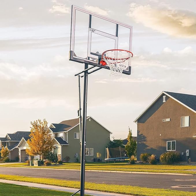 Lifetime 51544 Front Court Portable Basketball System, 50 Inch Shatterproof Backboard