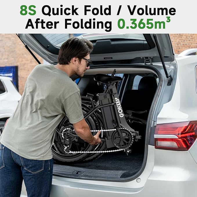 L20A Electric Bike for Adults – Rated 750W Fat Tire E-Bike with 52V 13Ah Battery, IPX65 Waterproof, Foldable Frame, and Advanced Safety Features