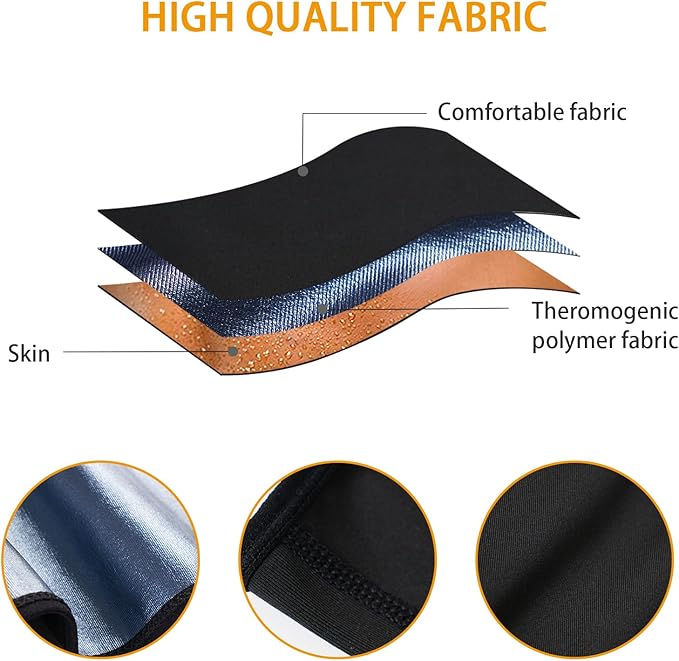 LODAY Waist Trimmer for Men Weight Loss,Stomach Trainer Sweat Workout Shaper,Neoprene-Free Slimming Sauna Belt