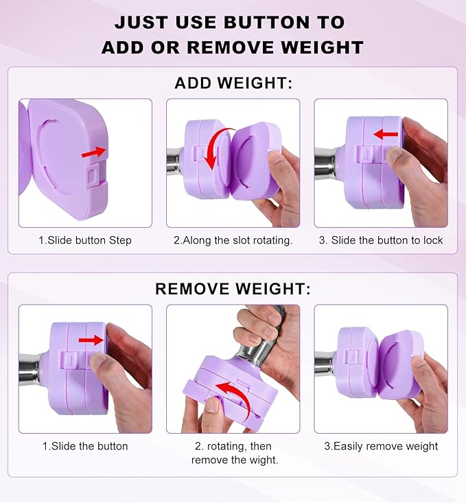 15LB 20LB 50LB Adjustable Dumbbell Set Free Weights Dumbbells Set for Women Men Hand Weights Sets Adjust Dumbbell Weight Sets for Home Gym Exercise Workout Strength Training Equipments