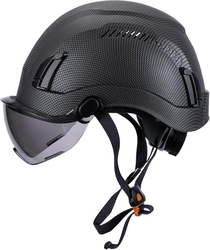Land Helmets EcoPro Safety Helmet - ANSI/ISEA Z89.1-201 Type 1 Class C Vented - OSHA Approved - Lightweight Helmet with 6 Pt Suspension for Arborist, Industrial & Fall Protection