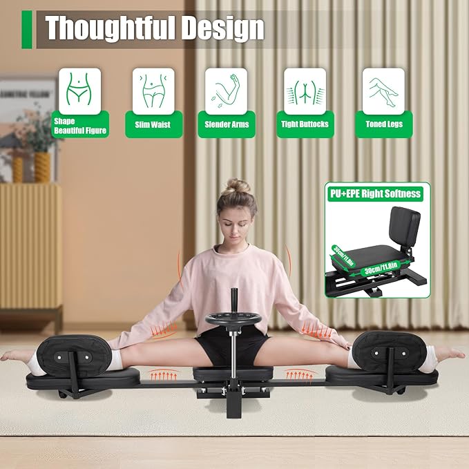 Leg Stretcher, Heavy Leg Stretcher Leg Split Machine for Flexibility Stretching Equipment Fitness Equipment, Fitness Beauty, Ballet, Yoga, Leg Stretcher Stretching Machine Split Leg Training