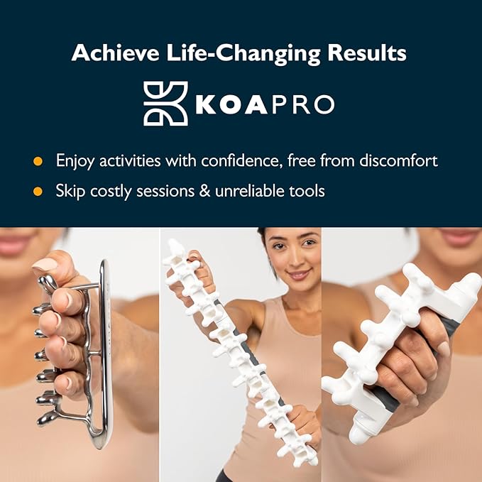KOAPRO Facia Blaster Fascia Massage Tool for Myofascial Release - Manual Trigger Point and Deep Tissue Sore Muscle Relief, Holistic Fascia Health, Cellulite Massager Tool for Legs, Neck, Back and more