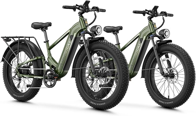 LEONX M2 Pro Electric Bike,1800W Motor Electric Bike for Adults, 26'' x 4.0'' Fat Tire Ebike with 48V 17.5AH Battery, 36MPH 85Miles Long Range Electric Mountain Bike, Up to 110 Nm