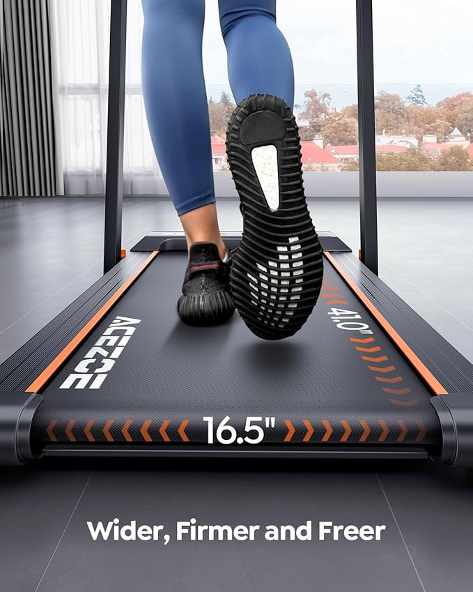 2 in 1 Folding Treadmills for Home Small Office, 2.5HP Walking Pad Treadmill with Handle Bar, 300lbs Capacity, Copmact Protable Treadmill with Smart APPs, 12 HIIT Modes and Touch Screen