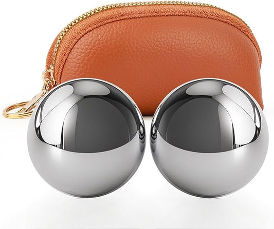 1.4lb, 2.2-inch Baoding Balls: Chinese Balls for Hand Therapy, Hand Massage, Tai Chi Balls, Meditation Balls — Suitable for Home/Office Exercise, Stress Relief, Anxiety Reduction, and as Holiday Gifts