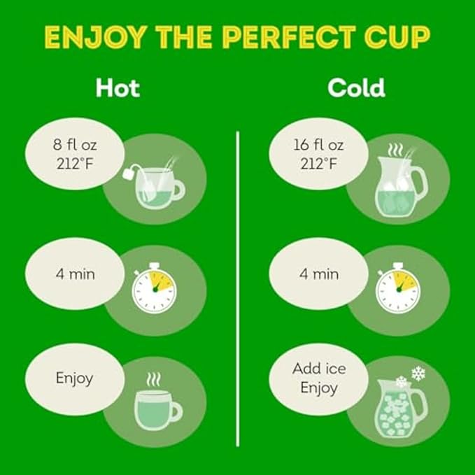 Lipton Peach Green Tea Bags, Flavored, Unsweetened Teabags for Hot Tea or Peach Iced Tea with Caffeine and Flavonoids, 120 Total Tea Bags (20ct - Pack of 6)