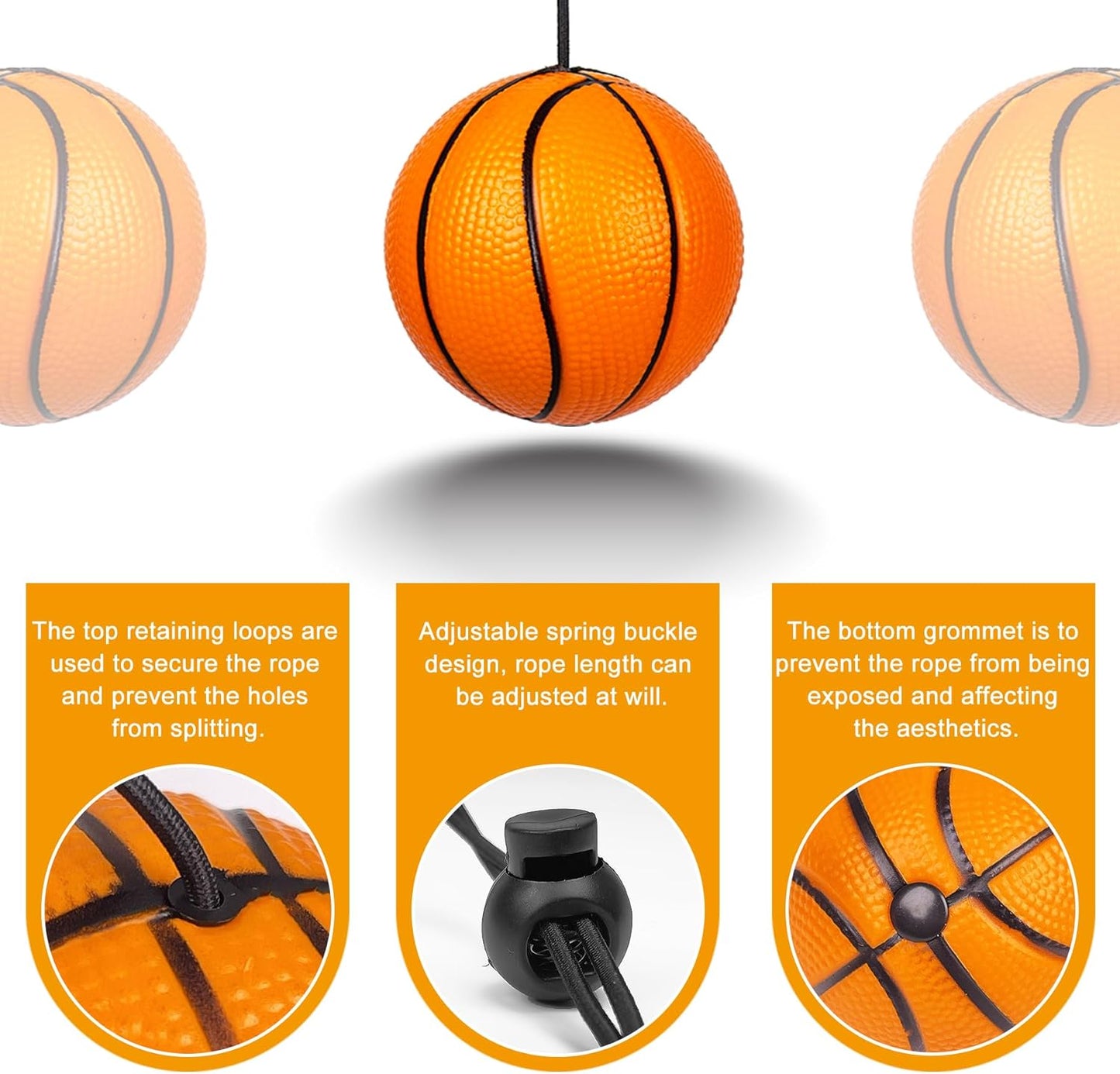 2 Pack Garage Parking Aid,Garage Car Stop Indicator,Garage Parking Assist Stop Ball,Parking Ball Guide System,Double Car Parking Aid with Telescopic Adjustable Length(basketball shape+soccer shape)