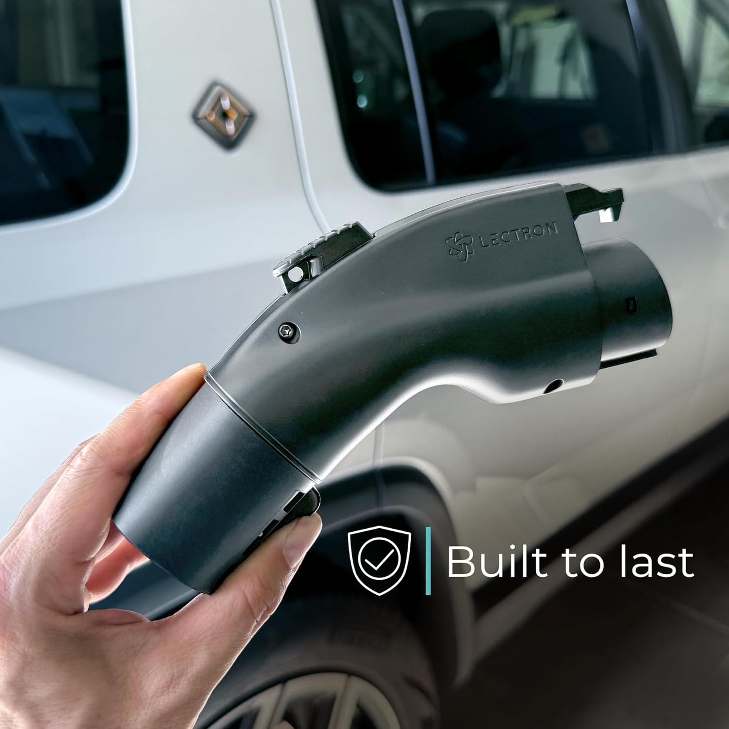 Lectron Tesla to J1772 EV Charging Adapter – NACS Converter, 48 Amp & 250V, Compatible with Tesla High Powered Connectors, Destination Chargers & Mobile Connectors for J1772 Electric Vehicles (Black)