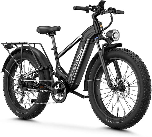 LEONX M2 Pro Electric Bike,1800W Motor Electric Bike for Adults, 26'' x 4.0'' Fat Tire Ebike with 48V 17.5AH Battery, 36MPH 85Miles Long Range Electric Mountain Bike, Up to 110 Nm
