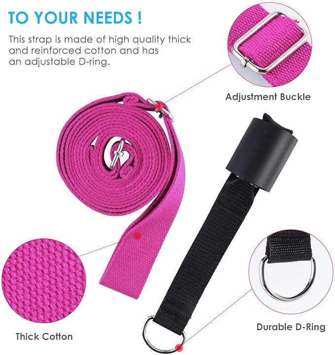 Leg Stretcher, Door Flexibility & Stretching Leg Strap - Great for Ballet Cheer Dance Gymnastics or Any Sport Leg Stretcher Door Flexibility Trainer Premium Stretching Equipment