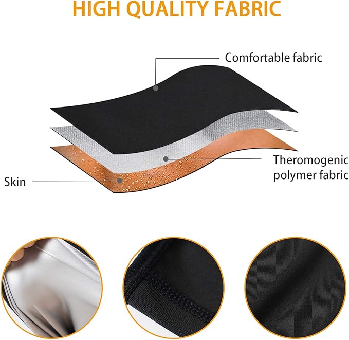 LODAY Waist Trimmer for Men Weight Loss,Stomach Trainer Sweat Workout Shaper,Neoprene-Free Slimming Sauna Belt