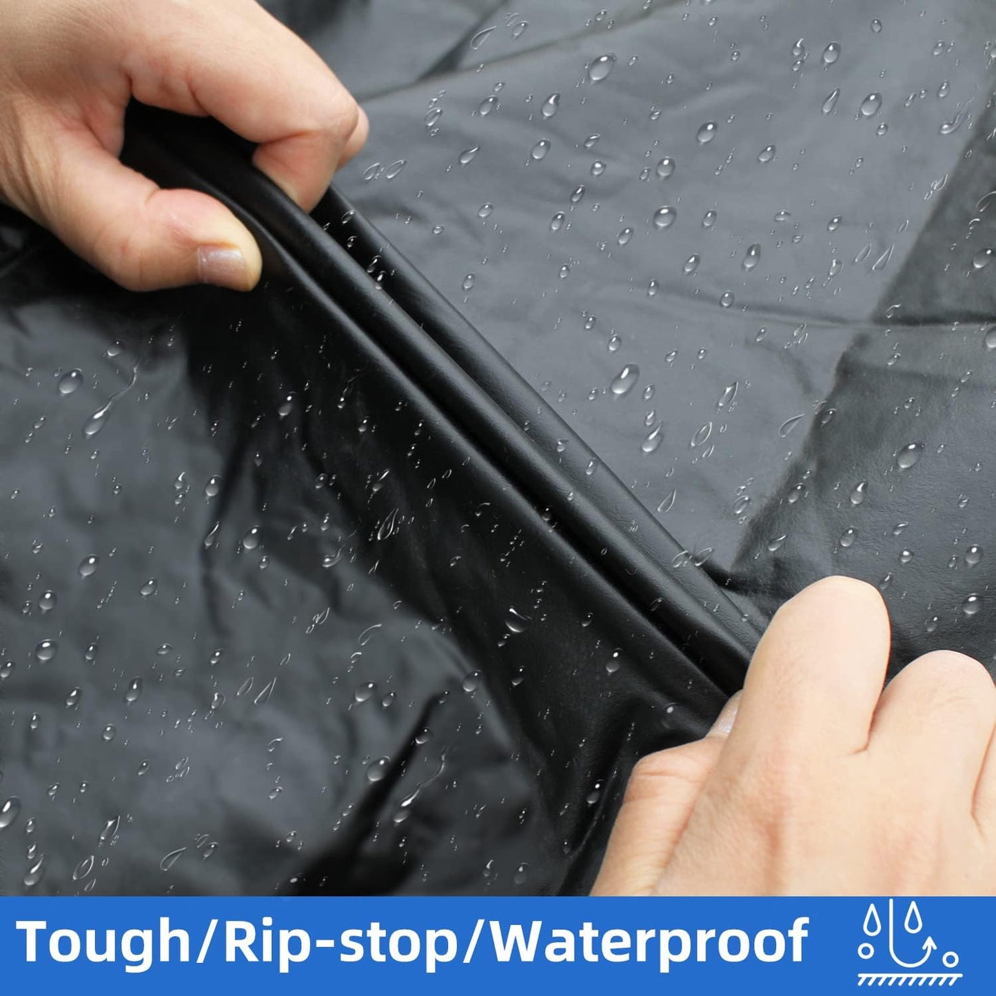 RV Tire Covers Set of 4, Tough Waterproof Wheel Protector for Trailer Camper, Truck, SUV, Motorhome, Universal Fits Tire Diameters 24-26 inches, Black