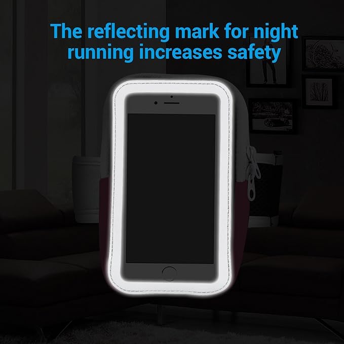 LENPOW Multifunctional Outdoor Sports Armband Sweatproof Running Armbag Casual Arm Package Bag Gym Fitness Cell Phone Bag Key Holder for iPhone 16 15 14 13 12 Pro MAX Plus Samsung Galaxy Note S24 S23