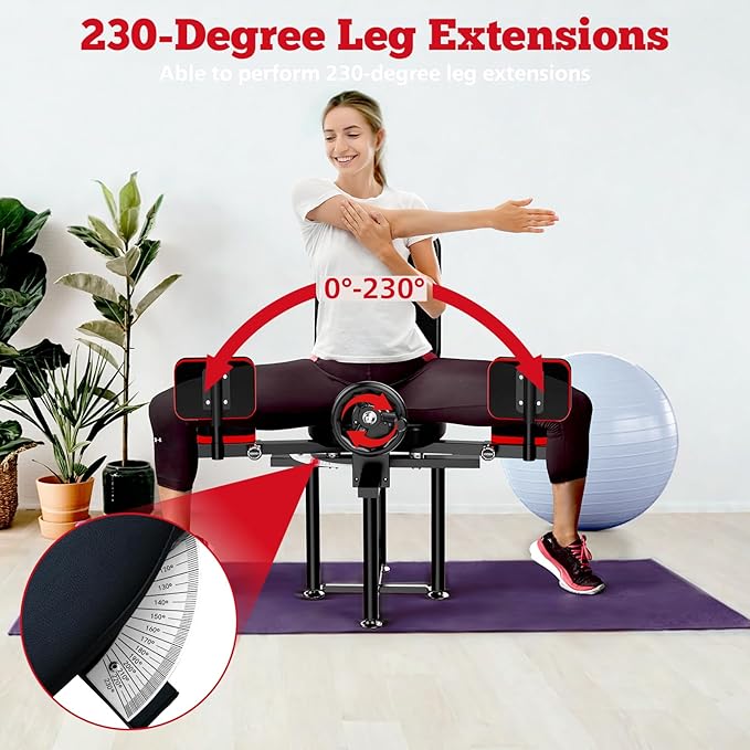 Leg Stretcher - Strength Training Leg Machines Heavy Duty Steel Split Training Equipment