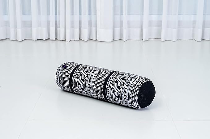 Leewadee Small Yoga Bolster – Shape-Retaining Cervical Neck Roll, Tube Pillow for Comfortable Reading, Kapok Filling, 22 x 6 x 6 inches