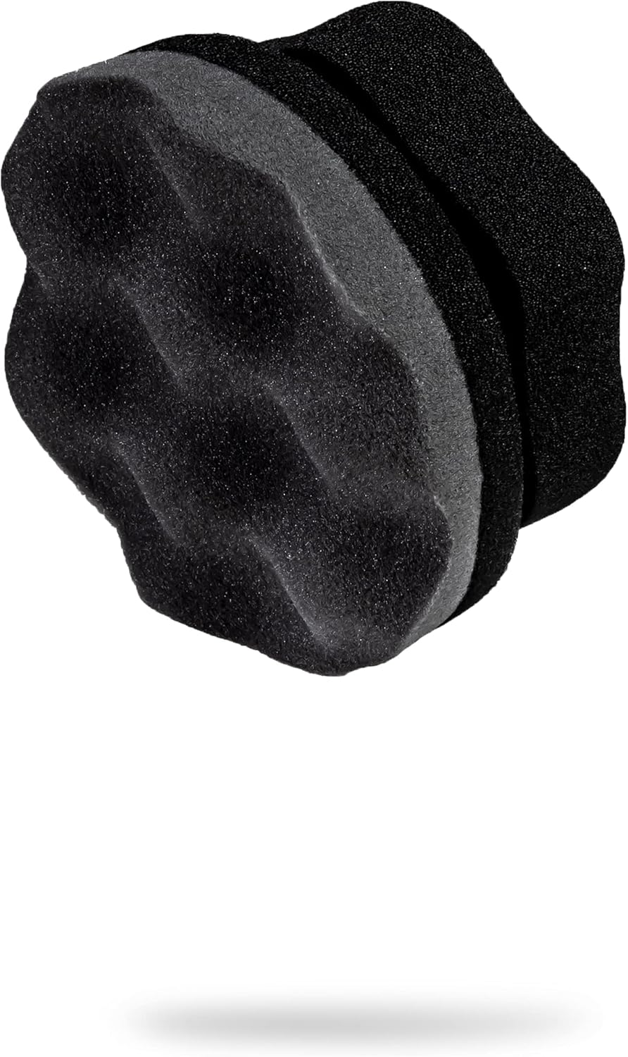 Adam's Polishes Pro Tire Hex Grip Applicator - Tire Shine Car Detailing Foam Sponge Tool | Car Cleaning Supplies After Car Wash leaner | for Vinyl Rubber & Trim Accessories | Wheel & Rim Cleaner