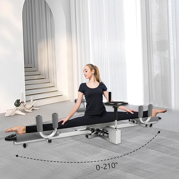 Leg Stretcher 210 Degrees Split Machine for Flexibility Stretching Equipment 330LBS Leg Stretching Split Machine Home Gym Inner Thigh Training Stretching for Dancers Adult