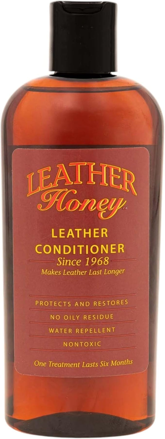 Leather Honey Leather Conditioner, Since 1968. for All Leather Items Including Auto, Furniture, Shoes, Purses and Tack. Non-Toxic and Made in The USA / 8 Fl Oz (Pack of 1)