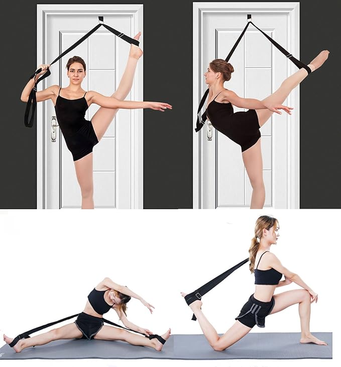 Leg Stretch Band - To Improve Leg Stretching - Easy Install on Door - Perfect Home Equipment For Ballet, Dance And Gymnastic Exercise Flexibility Stretching Strap Foot Stretcher Bands