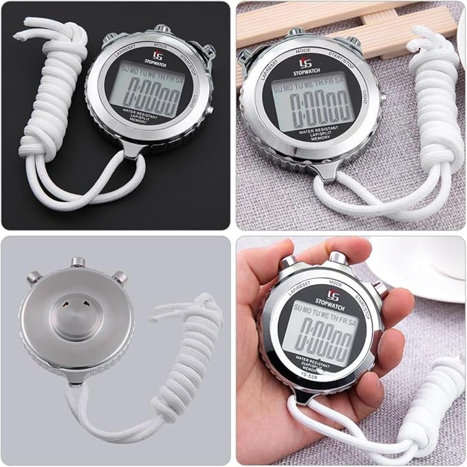 LAOPAO Melt Stopwatch, Clock Daily Rainproof Digital Timer for Sports Match,Competition,Coach,Referee,Training,Timing