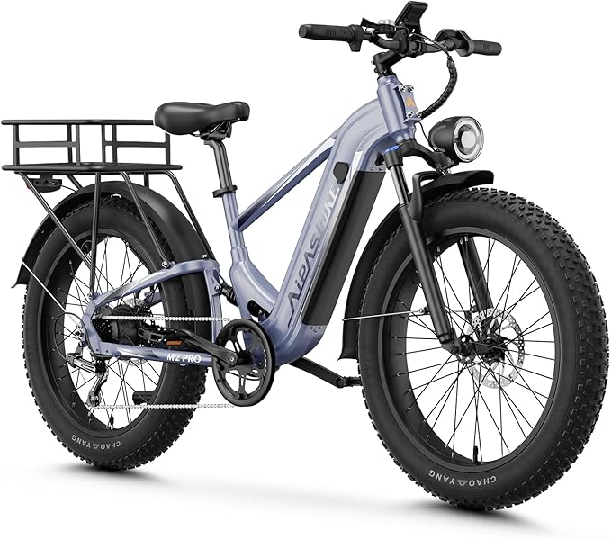 LEONX M2 Pro Electric Bike,1800W Motor Electric Bike for Adults, 26'' x 4.0'' Fat Tire Ebike with 48V 17.5AH Battery, 36MPH 85Miles Long Range Electric Mountain Bike, Up to 110 Nm