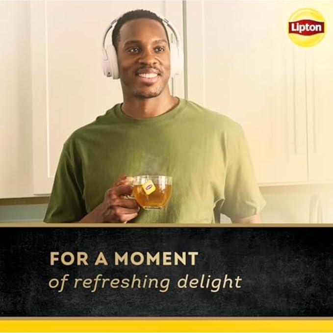 Lipton Black Tea Peach Mango, Pyramid Tea Bags, Flavored Teabags for a Refreshing Cup of Tea, 80 Total Tea Bags (20ct - Pack of 4)