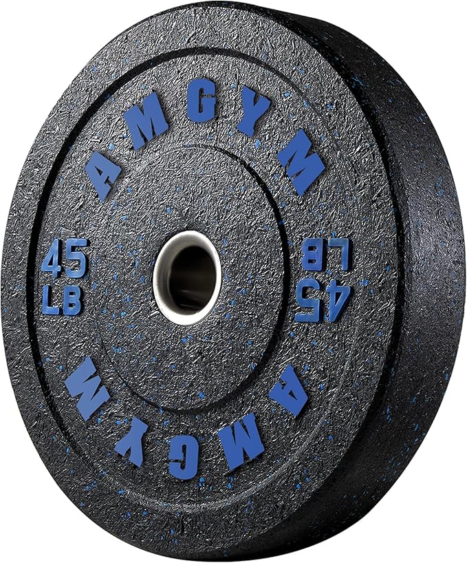 2 Inch Bumper Plates，10-500lbs，Barbell Rubber Olympic Weight Plates Set for Home Gym, Strength Training & Weight Lifting, Multiple Options Colors