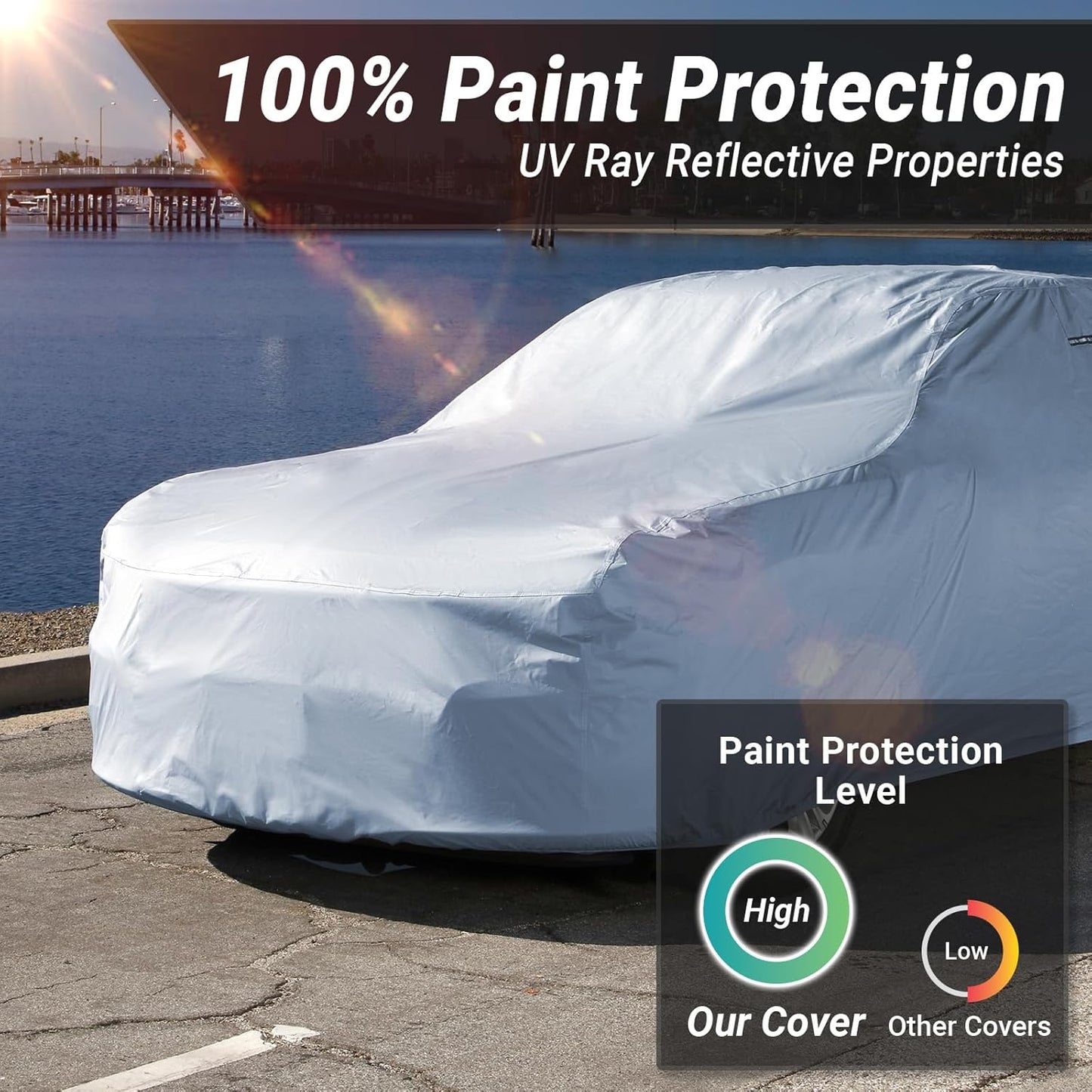 iCarCover Custom Car Cover for Chevy Monte Carlo, Waterproof All Weather Rain Snow UV Sun Protector Full Exterior Indoor Outdoor Car Cover (Year Fits 1978-1988)