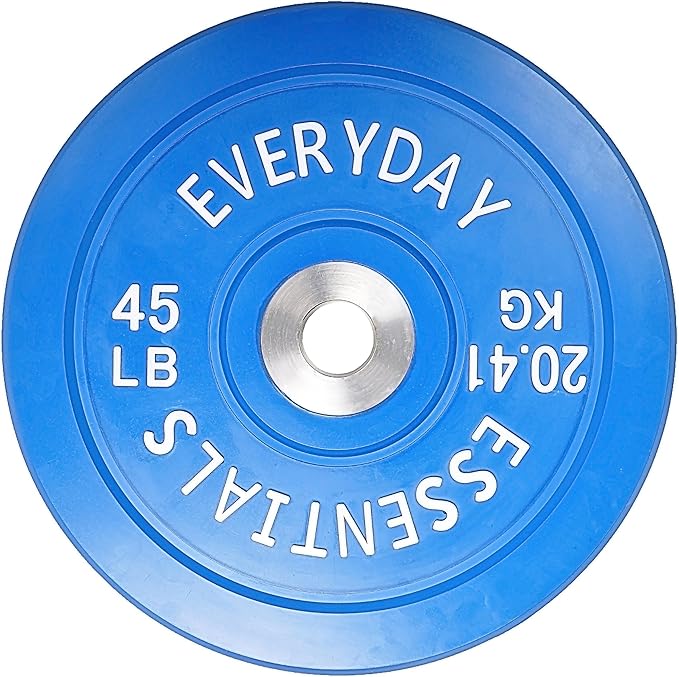 2-Inch Olympic Bumper Plates, Perfect Weight Plates for Weightlifting and Strength Training, Multiple Weights Available
