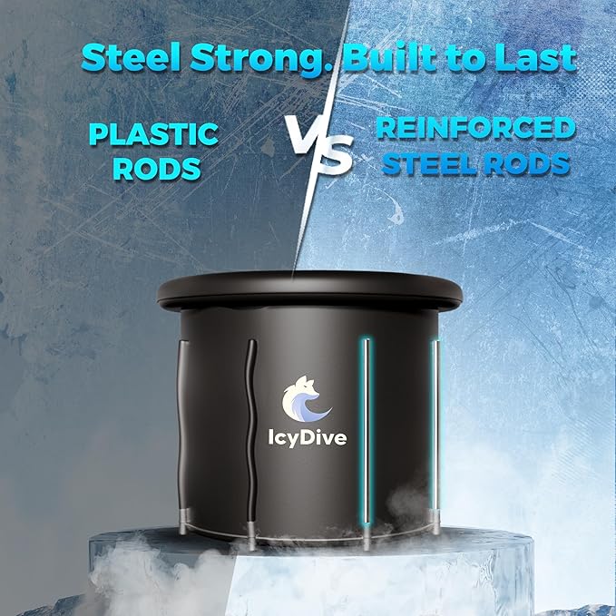 17-Piece XL Portable Ice Bath Tub for Adults -105 Gal 5-Layer Cold Plunge Tub with Water Chiller Included & Thermometer, Inflatable Ice Bath Tub w/ 400L Capacity, Athletes Indoor/Outdoor Recovery