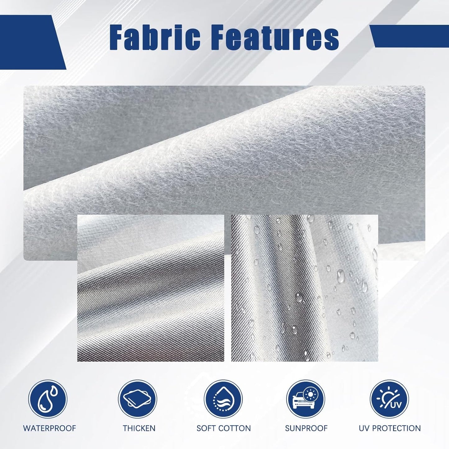 Kayme 6 Layers Car Cover Custom Fit for Cadillac CTS (2003-2014) Waterproof All Weather for Automobiles, Outdoor Full Cover Rain Sun UV Protection.Silver