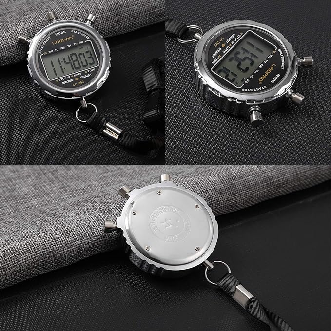 LAOPAO Melt Stopwatch, Clock Daily Rainproof Digital Timer for Sports Match,Competition,Coach,Referee,Training,Timing