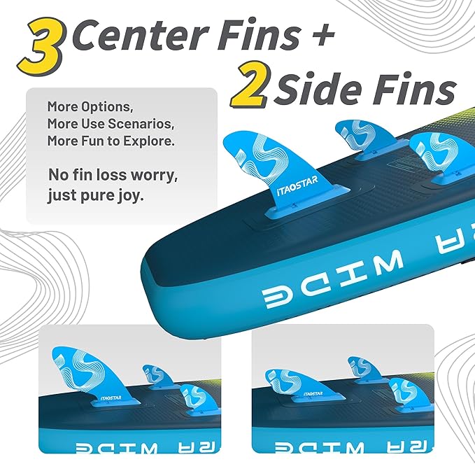 Lead 11‘ x 33" / 12’×35" Inflatable Stand Up Paddle Board - Premium SUP Board Kit - Ultra Stable Paddleboard for Adults & Youth - All Skill Levels - for Lakes, Oceans