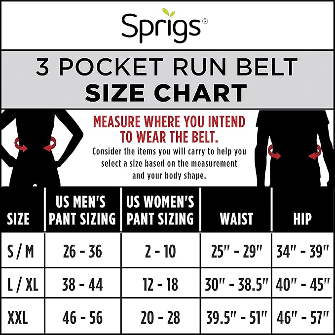 3 Pocket Adjustable Running Belt Waist Pack, Fanny Pack For Working Out With Sweat Resistant Backing, Holds All iPhone Models (Tie Dye/Black, Small/Medium)