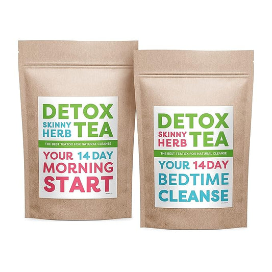 14 Day Teatox: Detox Skinny Herb Tea - Effective Detox Tea - Helps with Bloating and Constipation - Supports Body Cleanse - 100% NATURAL