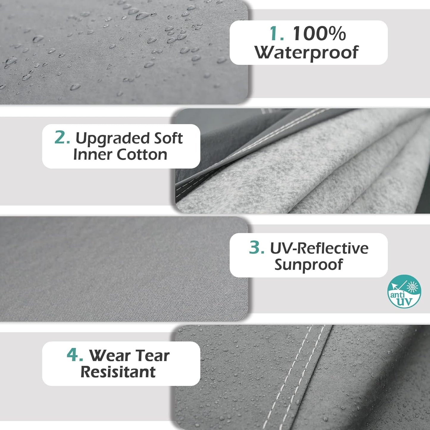 Premium Car Cover Custom Fit Subaru CrossTrek (2013-2024), 16 Layers Heavy Duty Car Cover Waterproof All Weather with Zipper Door for Sun Rain Snow Dust Uv Protection