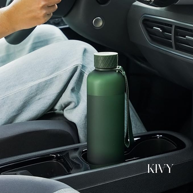 KIVY Slim Water Bottle 32oz [Lightweight & Shatterproof] - Reusable Tritan Water Bottle - Leak Proof Bottle for Women & Men - No Spill - Dishwasher Safe Water Bottle BPA Free
