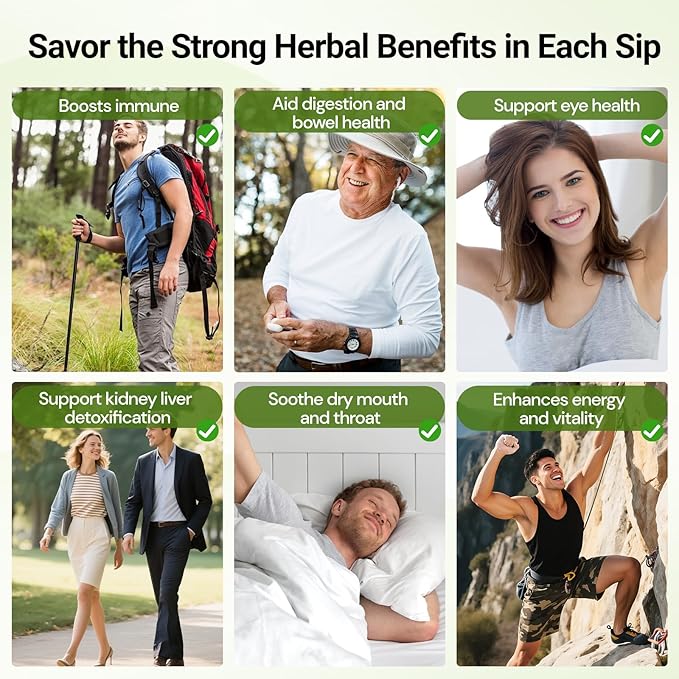 Liver Detox Tea, Chinese Natural Kidney and Liver Cleanse Detox Herbal Tea Support Healthy Kidney Function with 11 Precious Ingredients Formula (30 Bags/2 Pack)