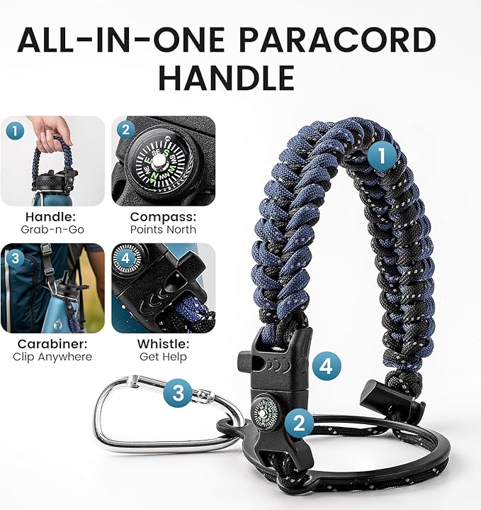 32oz Insulated Water Bottle, Triple Wall Vacuum Stainless Steel Water Bottles - Keeps Cold 48H, Reusable Metal water flask Jug for Gym, Sports, Camping, Hiking,Travel, Midnight Blue Speckle