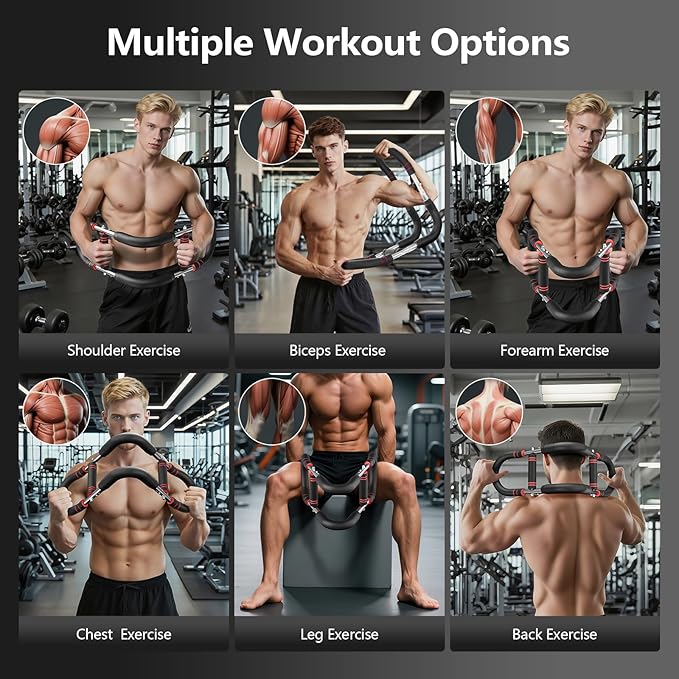 2025 New Twister Arm Trainer - Adjustable Chest Workout Equipment for Men, Professional Arm and Chest Muscle Trainer, Portable Upper Body Workout Machine for Shoulder Forearms Strength Training