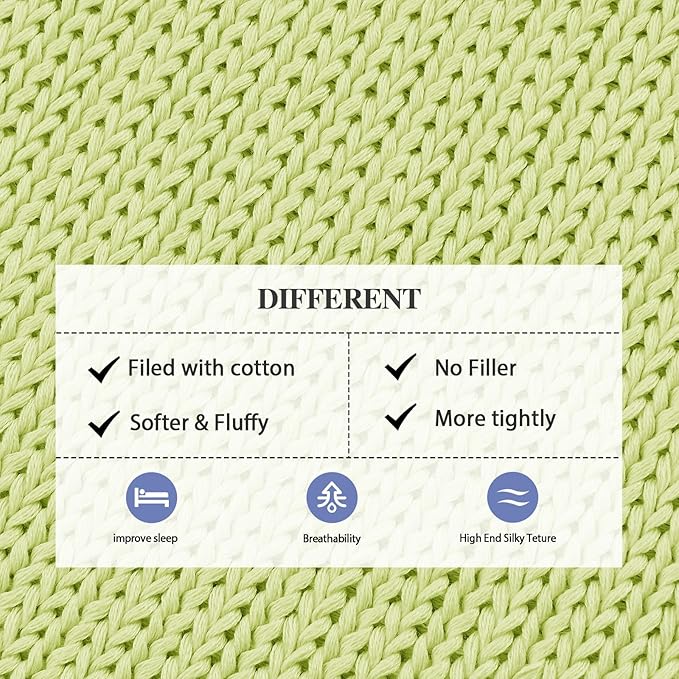 L'AGRATY Knitted Weighted Blanket - 60"x80" 20lbs Cooling Chunky Knit Heavy Blanket for Adults Braided Crochet Throw Thick Cable Yarn Knit Decorative No Beads Evenly Weighted Machine Washable