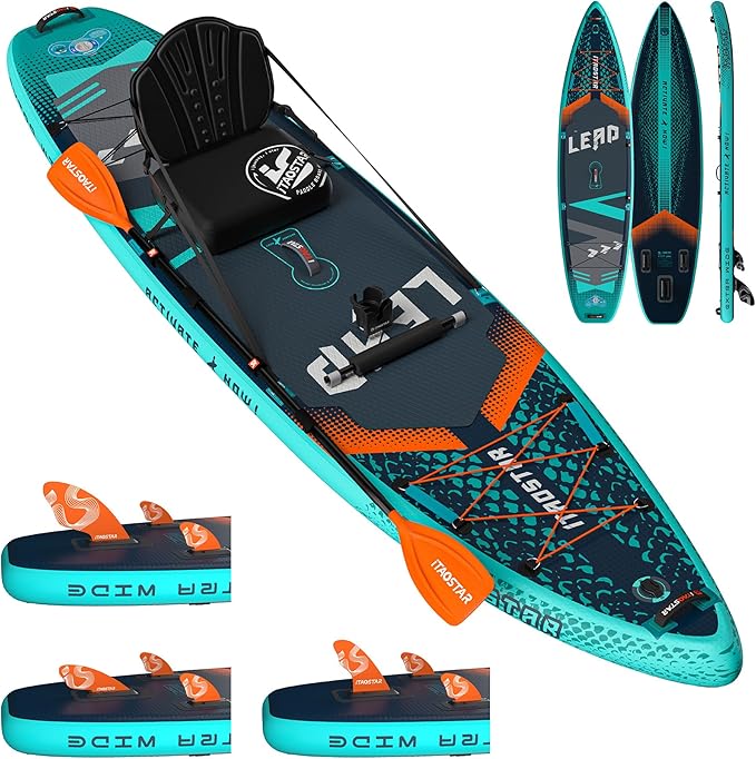 Lead 11‘ x 33" / 12’×35" Inflatable Stand Up Paddle Board - Premium SUP Board Kit - Ultra Stable Paddleboard for Adults & Youth - All Skill Levels - for Lakes, Oceans