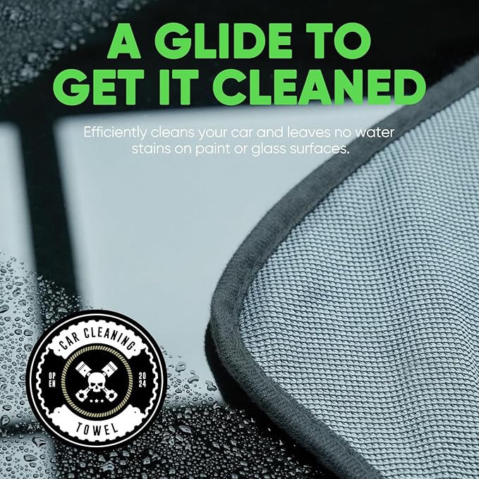 KKV 2-Pack Microfiber Towels (35"x 24") Extra Large Ultra Absorbent Drying Towel for Cars and Trucks, Without Streaks, Scratches, or Water Spots