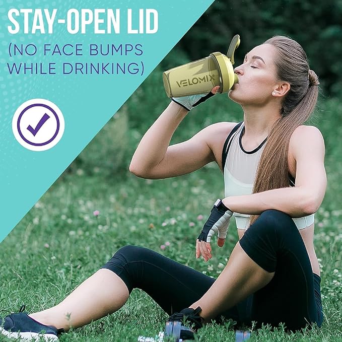 '-6 PACK- 20 OZ Protein Shaker Bottles for Protein Mixes, Shaker Cups for Protein Shakes, Small Shaker Bottle Pack, Shaker Cup, Shakers for protein Shakes (Pastel Shades - 6 Pack)