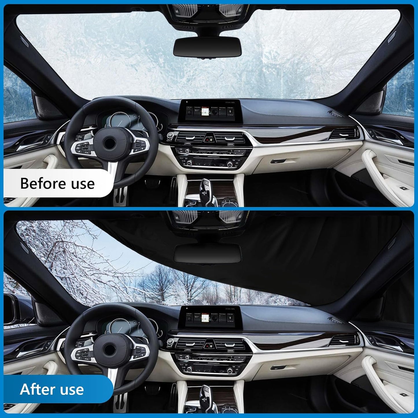 Custom Fit for Tesla Model Y Car Cover - Waterproof, All Weather, Heavy Duty Protection, Hail & Windproof, Long Lifetime, with Charge Port Opening and Side Zipper - Fits for Model Y 2020-2025