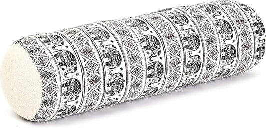 Leewadee Small Yoga Bolster – Shape-Retaining Cervical Neck Roll, Tube Pillow for Comfortable Reading, Kapok Filling, 22 x 6 x 6 inches